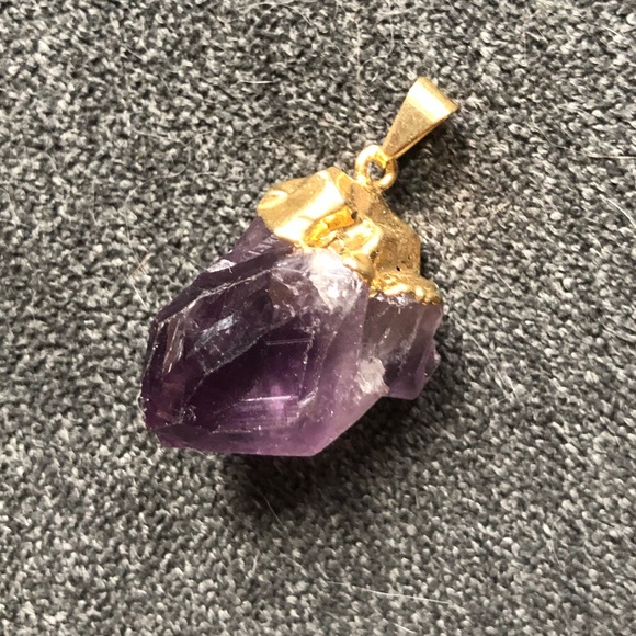 Purple Crystal Pendant - Picture 1 of 5